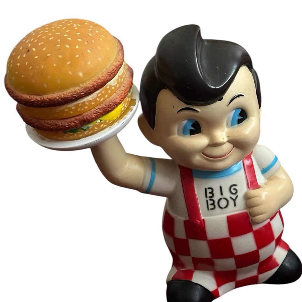 Bobs Big Boy Restaurant Bank Plate With Hamburger Elias Brothers 8"  NO STOPPER